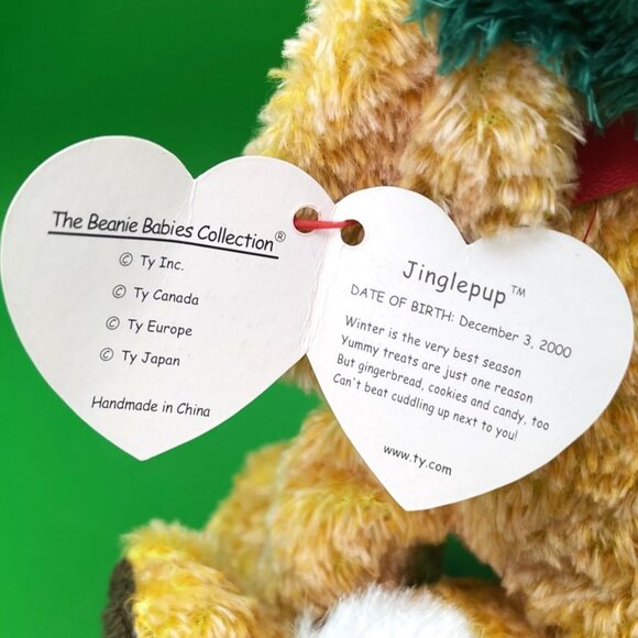 Ty Beanie Baby Dog Puppy Bundle Beanbag Plush Stuffed Animal Toys Jinglepup Pug - Picture 3 of 16